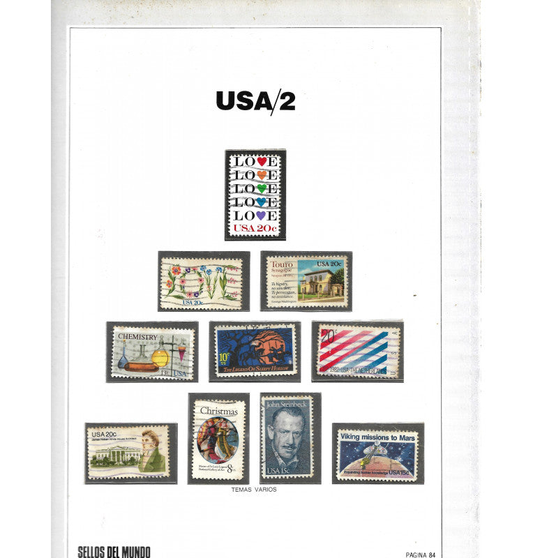 Libro de Estampilla del mundo. Gran enciclopedia de la filatelia